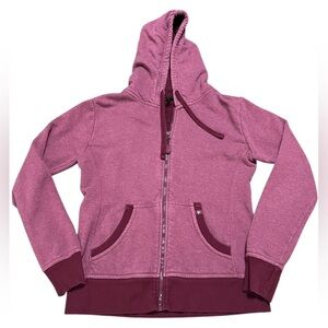 Pact Organic burgundy hoodie sweatshirt organic cotton blend
